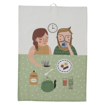 Spira of Sweden Geschirrtuch "Fika"